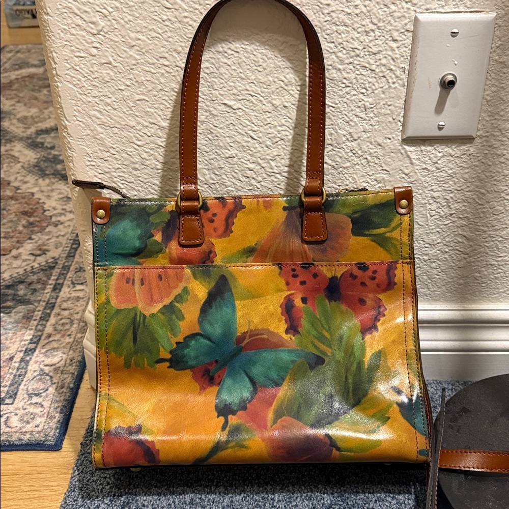 Patricia Nash Watercolor Butterfly Ava Satchel